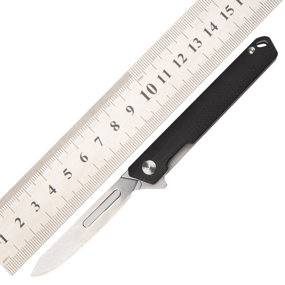 G10 Handle Folding Knife Bearing Surgical Blade Carving Knife Express Mini Portable Portable No. 60 Blade