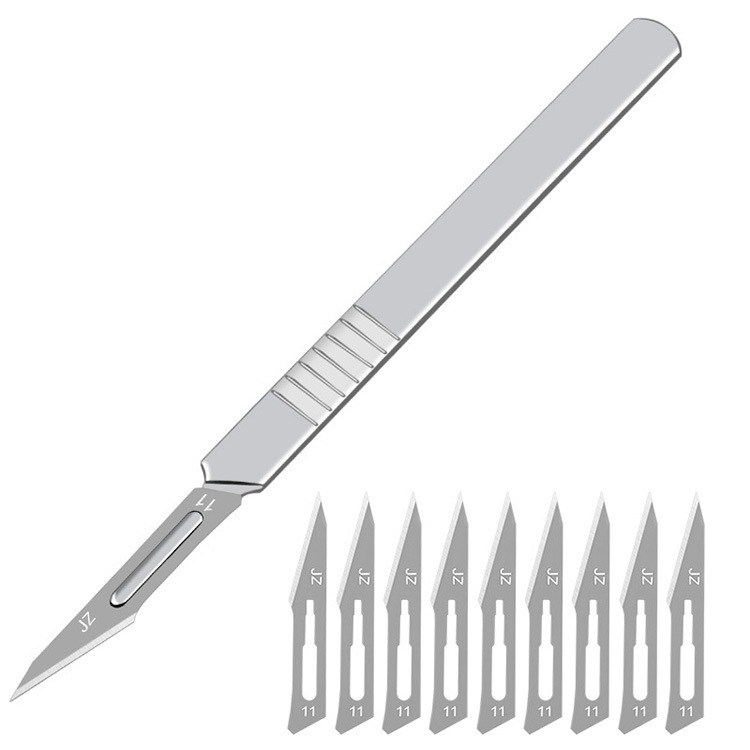 Industrial Surgical Blade Tool Steel Scalpel Handle No. 11 No. 23 Blade Mobile Phone Repair and Disassembly Auxiliary Industrial Surgical Blade Tool Steel Scalpel Handle No. 11 No. 23 Blade Mobile Phone Repair and Disassembly Auxiliary