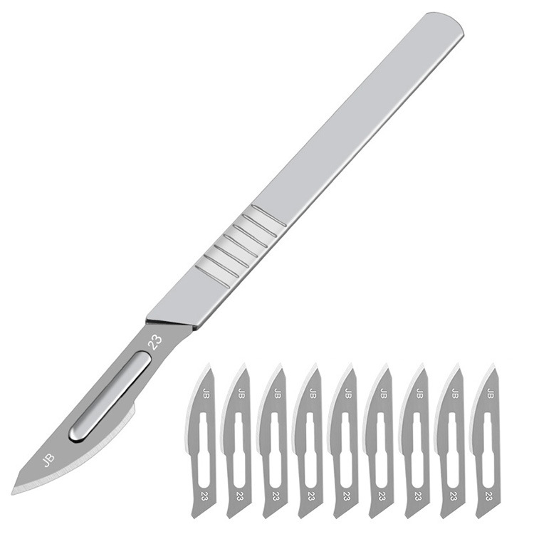 Industrial Surgical Blade Tool Steel Scalpel Handle No. 11 No. 23 Blade Mobile Phone Repair and Disassembly Auxiliary Industrial Surgical Blade Tool Steel Scalpel Handle No. 11 No. 23 Blade Mobile Phone Repair and Disassembly Auxiliary
