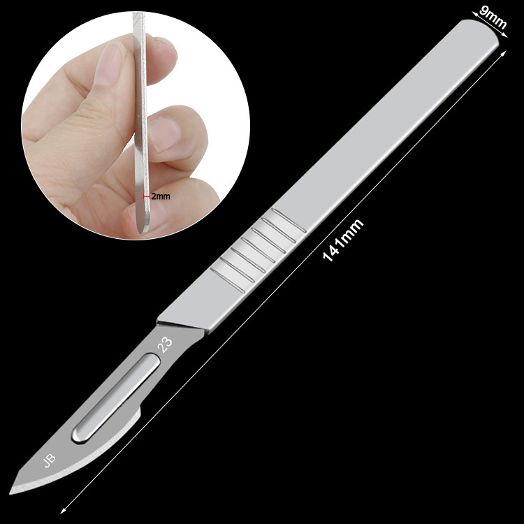 Industrial Surgical Blade Tool Steel Scalpel Handle No. 11 No. 23 Blade Mobile Phone Repair and Disassembly Auxiliary Industrial Surgical Blade Tool Steel Scalpel Handle No. 11 No. 23 Blade Mobile Phone Repair and Disassembly Auxiliary