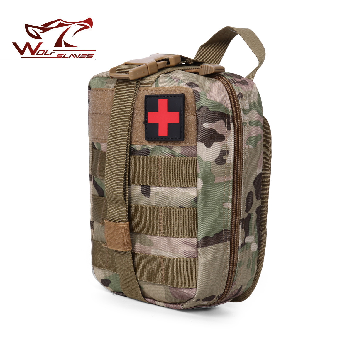 Outdoor Tactical Medical Kit Tactical Camouflage Mollo Red Cross Medical Kit First Aid Kit Field Survival Kit