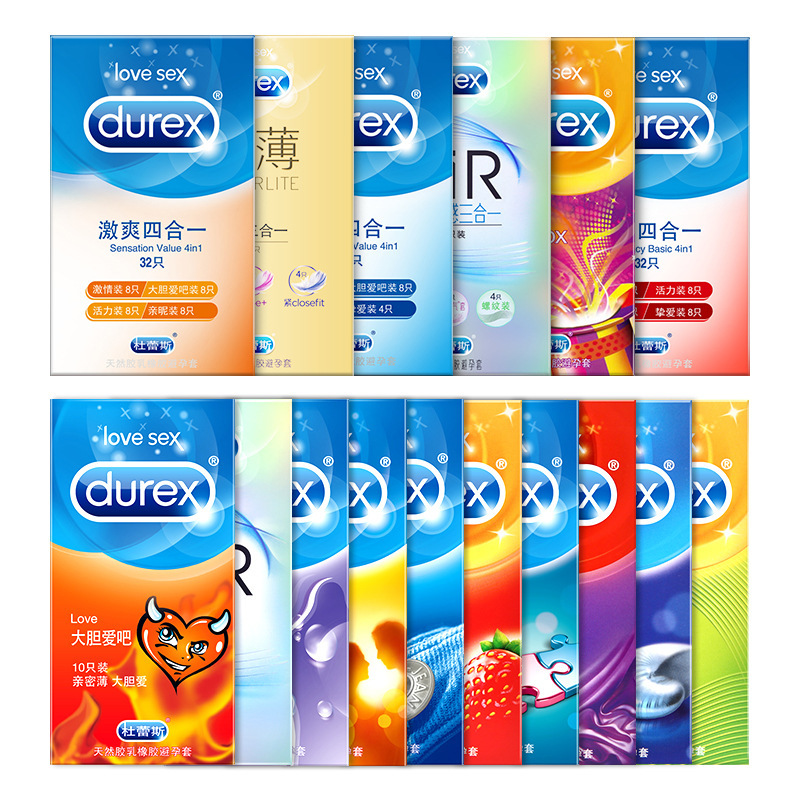 Durex Series Condom Ultra-Thin Bold Love Adult Hotel Family Planning Fun Sex Product Wholesale