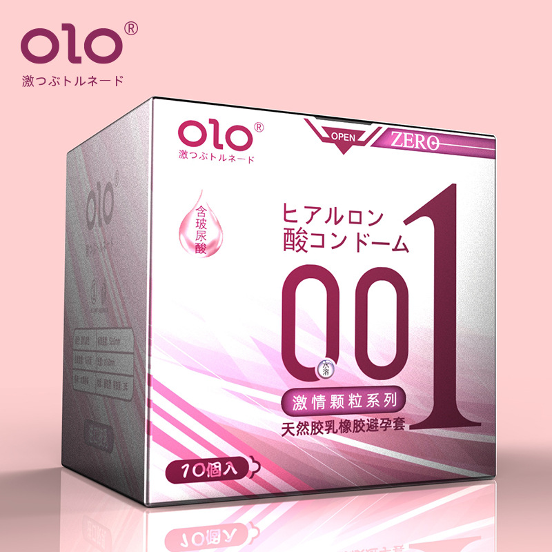 Olo Ultra-Thin Hyaluronic Acid Condom Long-Lasting Condom for Women Safty Belt Cover 001 Adult Sex Sex Product OEM