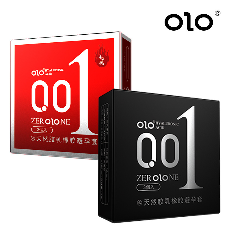 Olo Ultra-Thin Hyaluronic Acid Condom Long-Lasting Condom for Women Safty Belt Cover 001 Adult Sex Sex Product OEM
