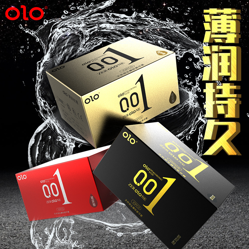 Olo Ultra-Thin Hyaluronic Acid Condom Long-Lasting Condom for Women Safty Belt Cover 001 Adult Sex Sex Product OEM