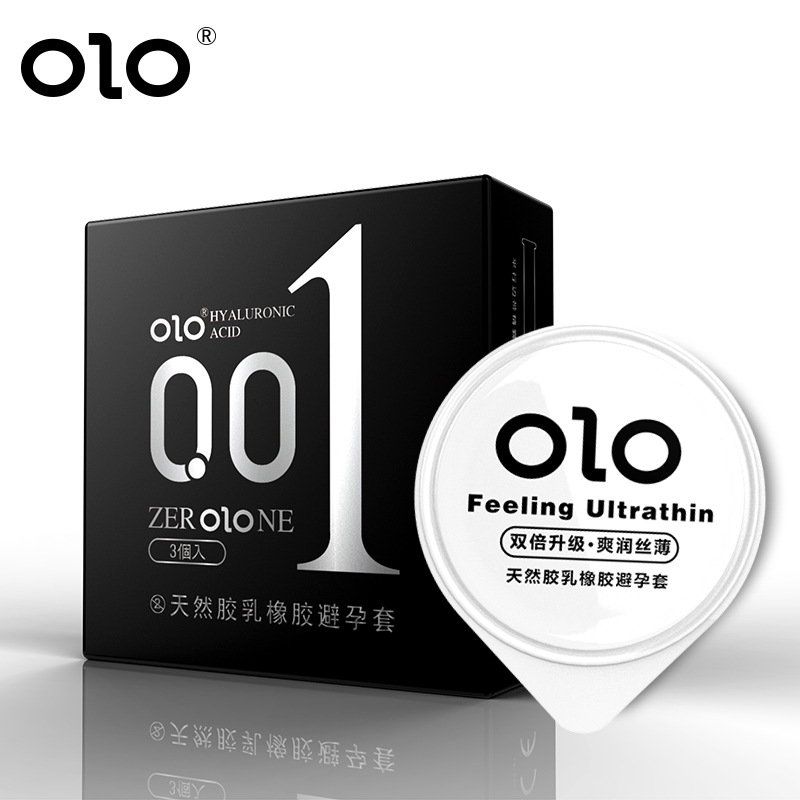 Olo Ultra-Thin Hyaluronic Acid Condom Long-Lasting Condom for Women Safty Belt Cover 001 Adult Sex Sex Product OEM