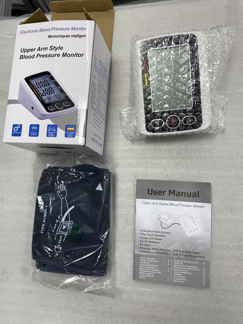 Neutral English Blood Pressure Meter USB Rechargeable English Voice Amazon Sphygmomanometer Neutral English Blood Pressure Meter USB Rechargeable English Voice Amazon Sphygmomanometer