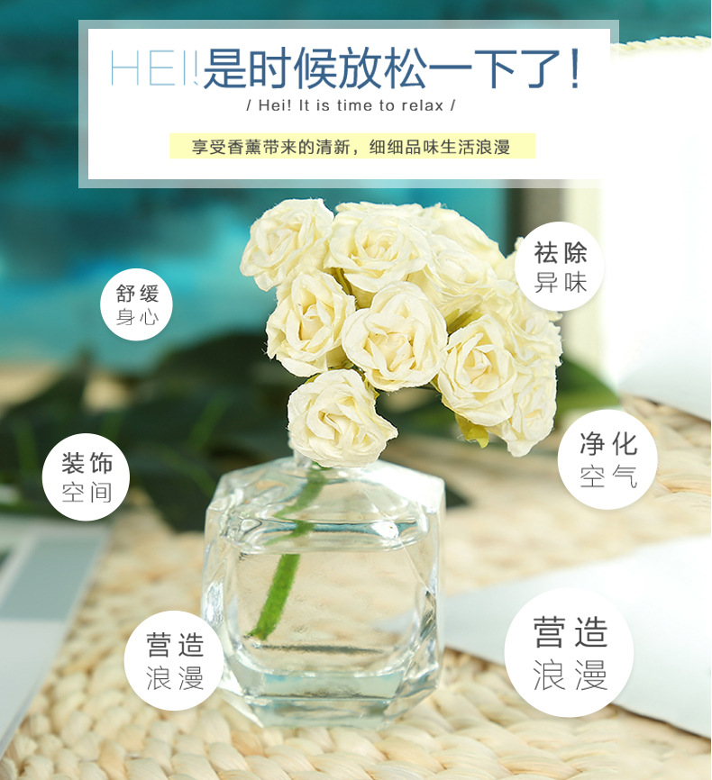 Factory Direct Sales Reed Diffuser Essential Oil Set Rattan Aroma Gift Box Indoor Perfume Room Spice Purifying Air Factory Direct Sales Reed Diffuser Essential Oil Set Rattan Aroma Gift Box Indoor Perfume Room Spice Purifying Air