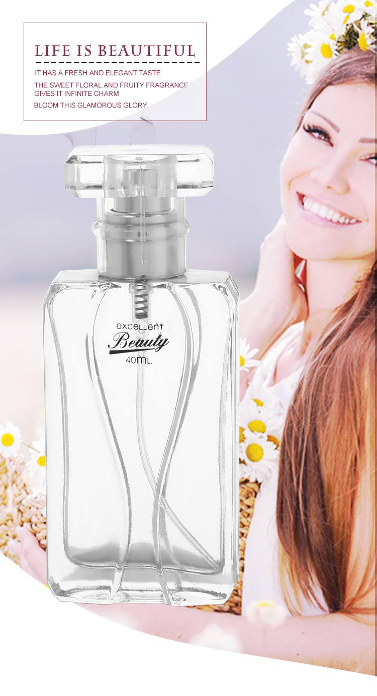 Unique beauty fragrance fresh and elegant flowers and fruit fragrance 40ml lasting sweet girls perfume Unique beauty fragrance fresh and elegant flowers and fruit fragrance 40ml lasting sweet girls perfume