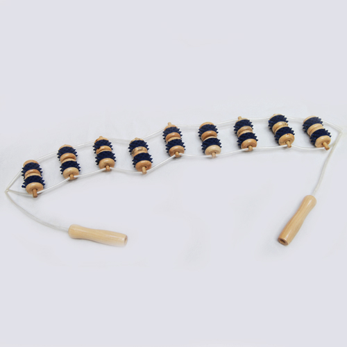Manufacturers selling wooden massager back massage device with 9 rows of leather ring pull back Manufacturers selling wooden massager back massage device with 9 rows of leather ring pull back