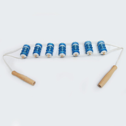 Manufacturers selling wooden massager back massage device with 9 rows of leather ring pull back Manufacturers selling wooden massager back massage device with 9 rows of leather ring pull back