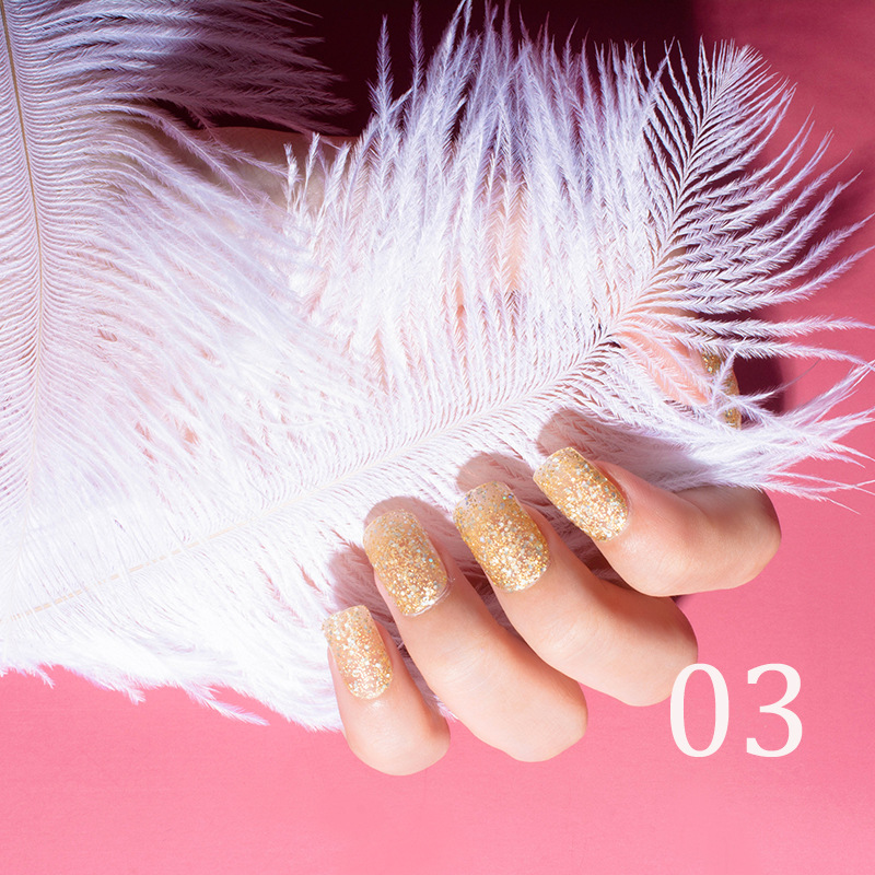 15ml Glitter Nail Polish 12 Color Nail Polish Set Baking-Free Transparent Color Nail Polish Factory Direct Sales