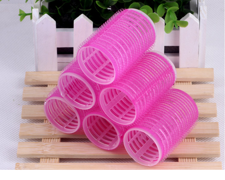 Magic self-adhesive roll of plastic hair curler pear head not to hurt the self-adhesive curls