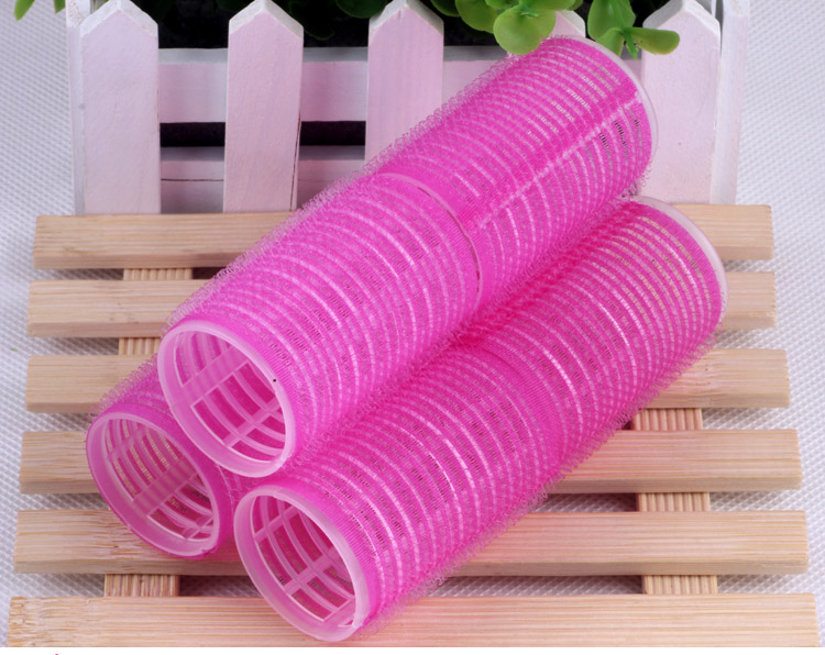 Magic self-adhesive roll of plastic hair curler pear head not to hurt the self-adhesive curls