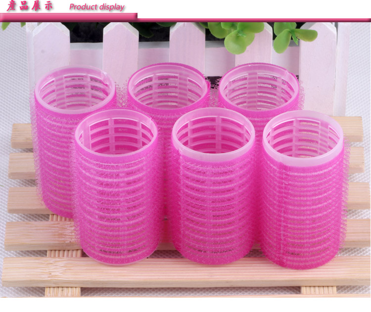 Magic self-adhesive roll of plastic hair curler pear head not to hurt the self-adhesive curls