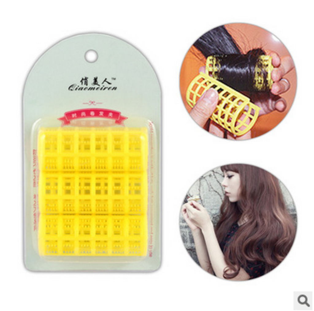 Hair curler plastic curlers bangs hair tube hair curls tool roll pear