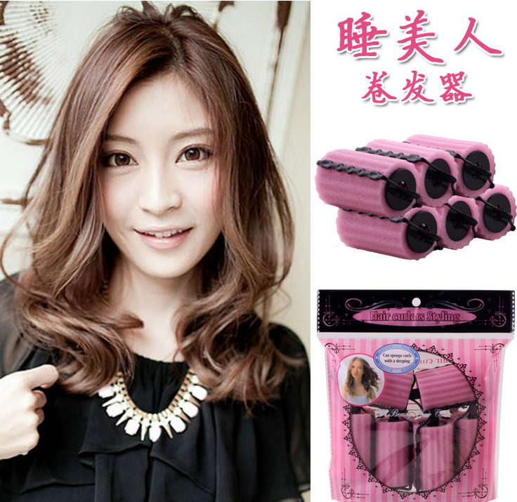 Sleeping Beauty sponge hair curler not to hurt the hair stick / pear head hair tools