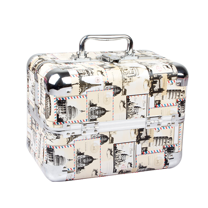 Aluminum alloy cosmetic box customized cosmetic storage box beauty tool kit