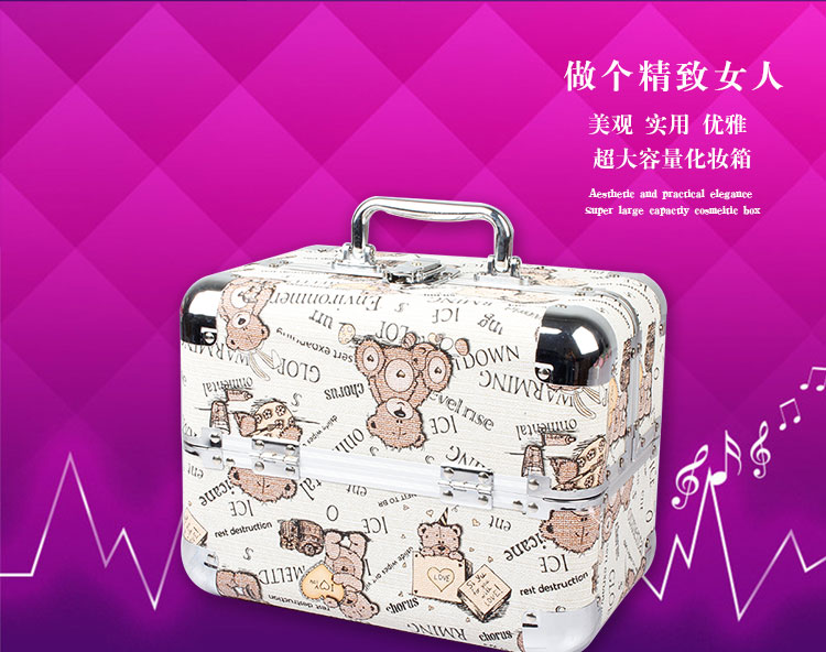 Aluminum alloy cosmetic box customized cosmetic storage box beauty tool kit Aluminum alloy cosmetic box customized cosmetic storage box beauty tool kit