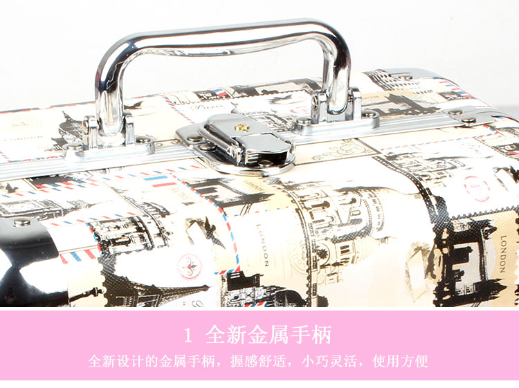 Aluminum alloy cosmetic box customized cosmetic storage box beauty tool kit Aluminum alloy cosmetic box customized cosmetic storage box beauty tool kit
