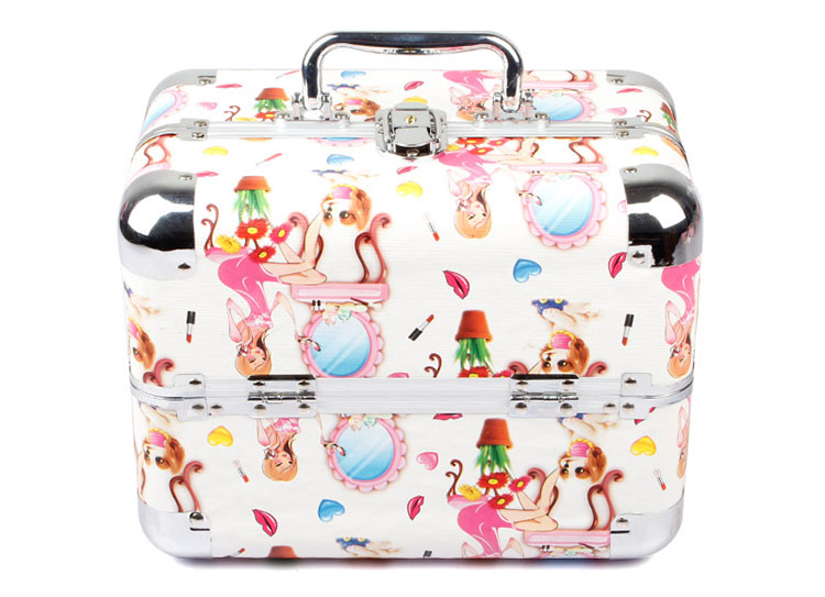 Aluminum alloy cosmetic box customized cosmetic storage box beauty tool kit Aluminum alloy cosmetic box customized cosmetic storage box beauty tool kit