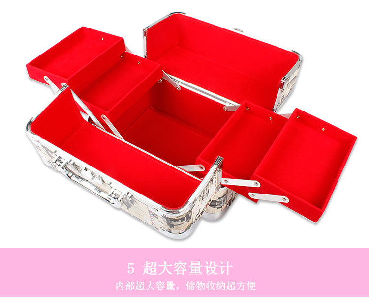 Aluminum alloy cosmetic box customized cosmetic storage box beauty tool kit Aluminum alloy cosmetic box customized cosmetic storage box beauty tool kit
