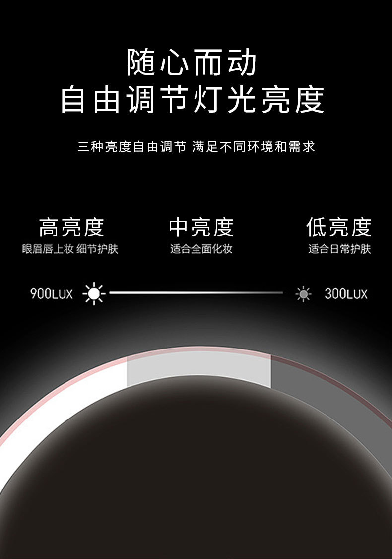 AmoiSummer New Wireless Bluetooth Speaker iPhone X11 Mobile Phone Wireless Charger Led Makeup Mirror with Light Desktop