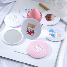 Dressing Mirror Makeup Mirror Cute Cartoon Student Dormitory Princess Mirror Home Folding Hanging Cosmetic Mirror
