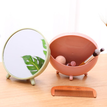 Dressing Mirror Makeup Mirror Cute Cartoon Student Dormitory Princess Mirror Home Folding Hanging Cosmetic Mirror
