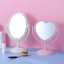 Dressing Mirror Makeup Mirror Cute Cartoon Student Dormitory Princess Mirror Home Folding Hanging Cosmetic Mirror