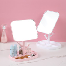 Dressing Mirror Makeup Mirror Cute Cartoon Student Dormitory Princess Mirror Home Folding Hanging Cosmetic Mirror