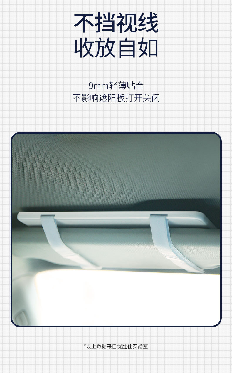 Automotive Sun Louver Makeup Mirror with LED Light Fill-in Light Beauty Mirror Car Decoration Car Dressing Universal