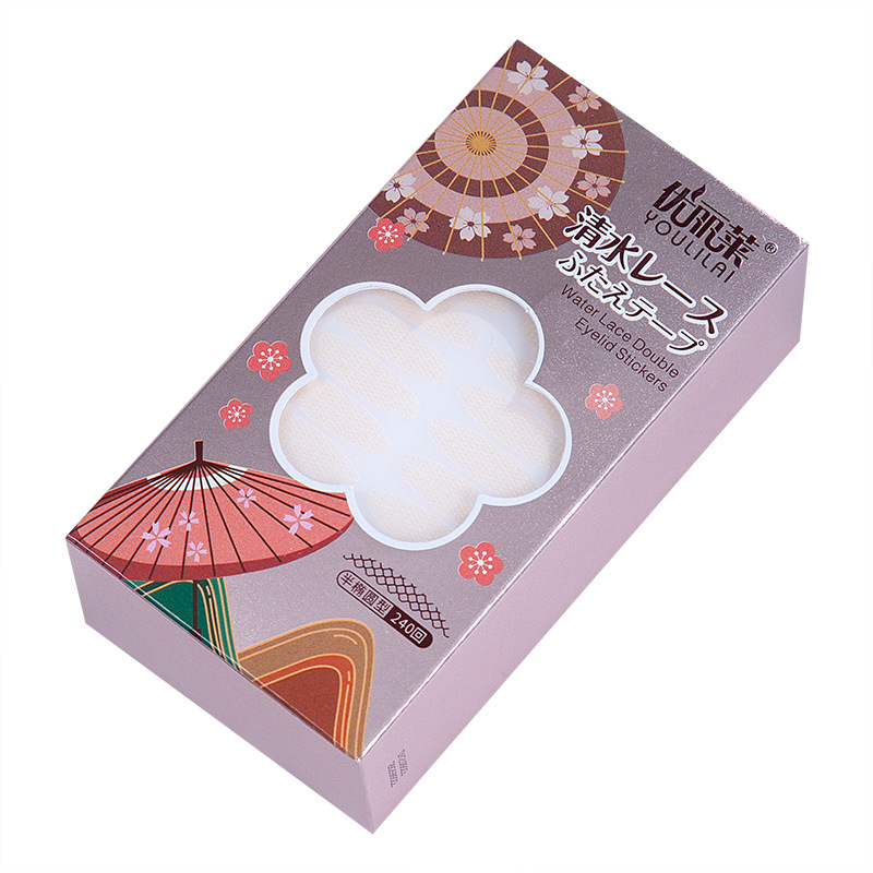 Youlilai 240-Time Box-Packed Sticky Double Eyelid Stickers Lace Mesh Glue-Free Invisible and Breathable Wholesale
