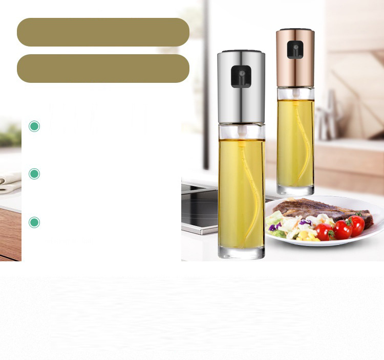 Creative Press Type Barbecue Oil Spray Bottle Kitchen Leak-Proof Seasoning Bottle Glass Oil Pot Color Box Packaging Creative Press Type Barbecue Oil Spray Bottle Kitchen Leak-Proof Seasoning Bottle Glass Oil Pot Color Box Packaging