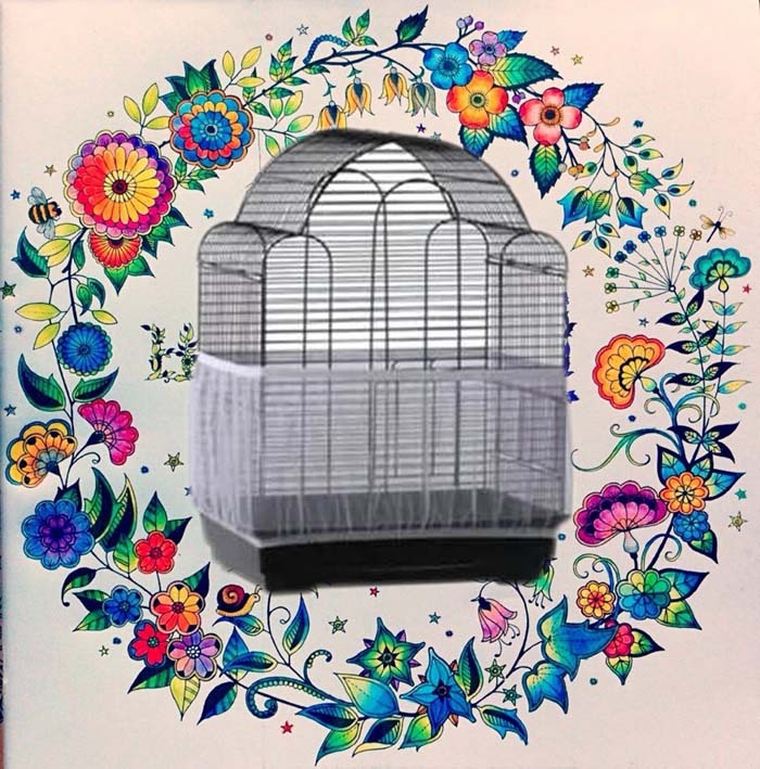 Mesh Bird Cover Dust-Proof Bird Cage Accessories Thrush Starling Yarn Cover Large, Medium and Small Mesh Bird Cover Dust-Proof Bird Cage Accessories Thrush Starling Yarn Cover Large, Medium and Small