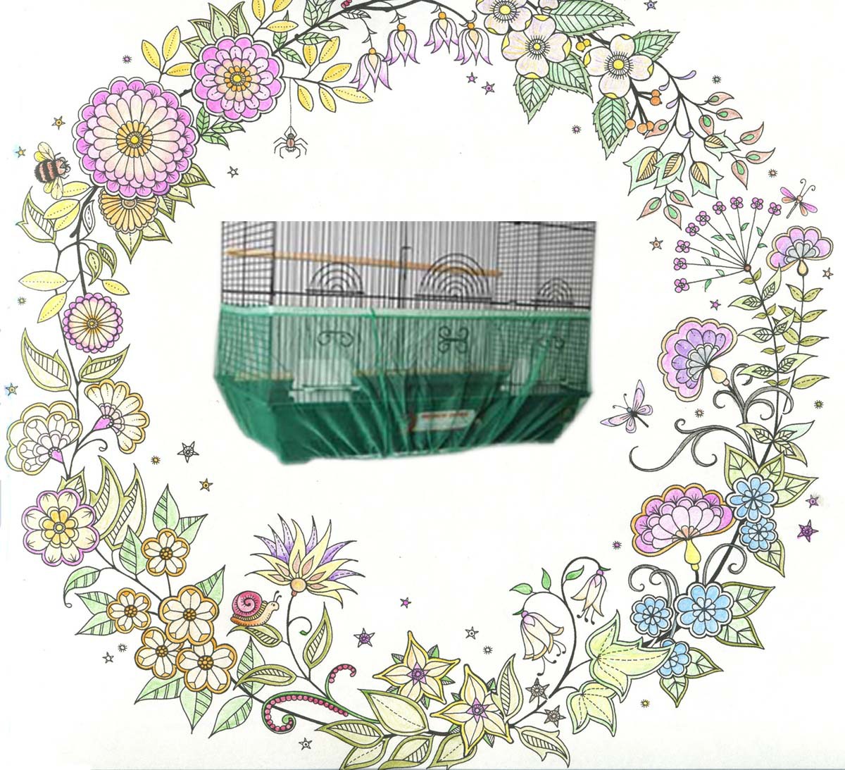 Mesh Bird Cover Dust-Proof Bird Cage Accessories Thrush Starling Yarn Cover Large, Medium and Small Mesh Bird Cover Dust-Proof Bird Cage Accessories Thrush Starling Yarn Cover Large, Medium and Small