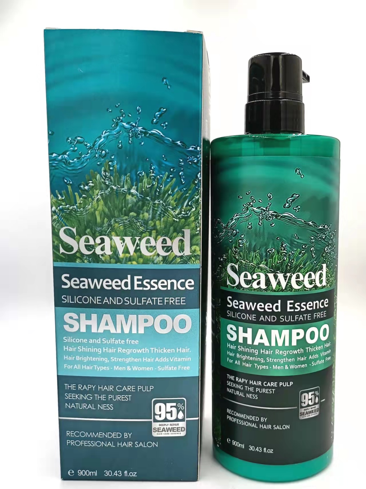 Lana SEAWEED Hair  Shampoo Soften hair, remove dandruff, relieve itching and glow 900ml