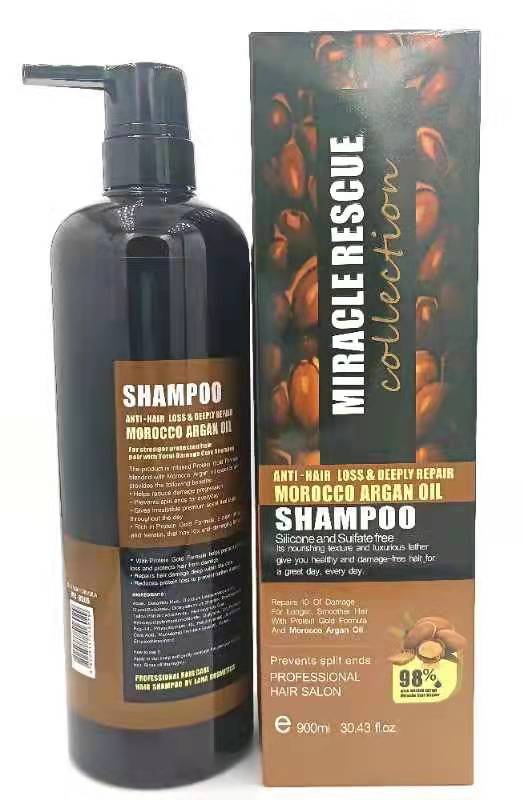Lana MIRACLE RESCUE ARGON OIL Hair  Shampoo Soften hair, remove dandruff, relieve itching and glow 900ml