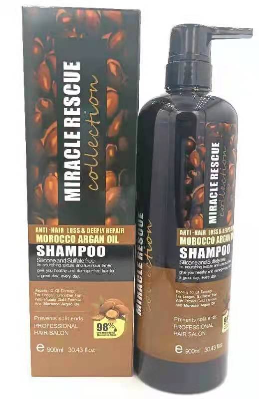 Lana MIRACLE RESCUE ARGON OIL Hair  Shampoo Soften hair, remove dandruff, relieve itching and glow 900ml