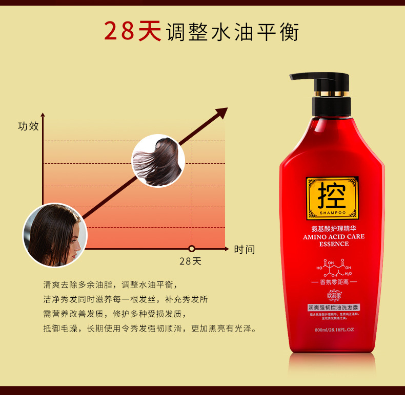 Wholesale Oulige Amino Acid Perfume Shampoo Soft Anti-Dandruff Refreshing Brightening Shampoo