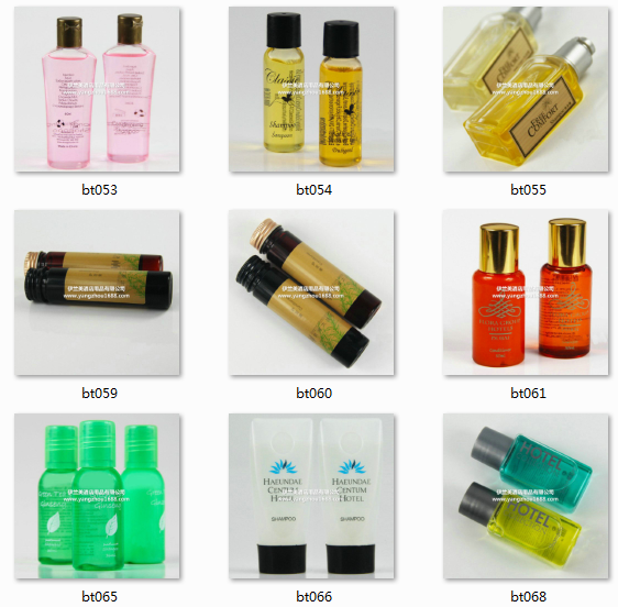 Disposable liquid soap shampoo Hotel, hotel rooms, hotel rooms and lotion