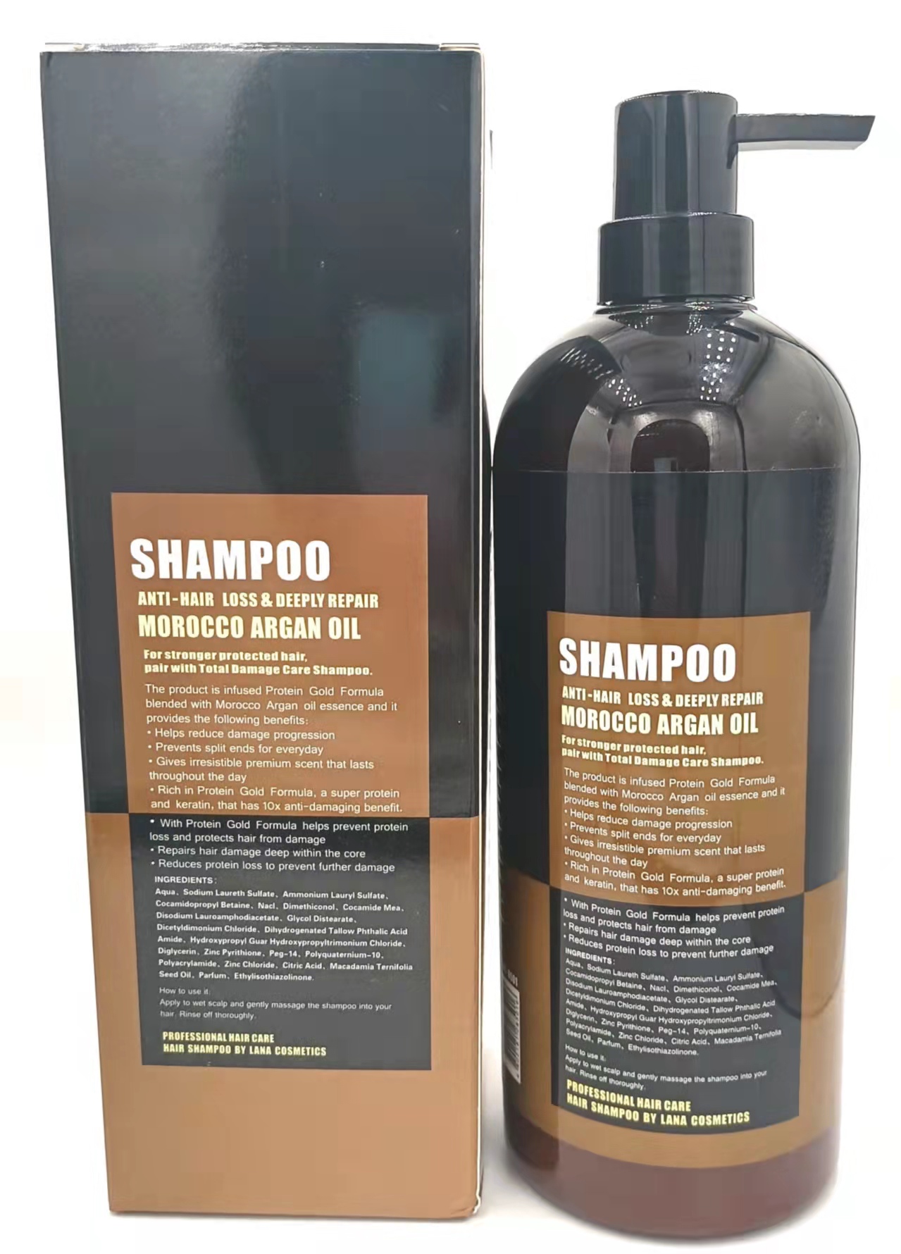 Lana MIRACLE RESCUE ARGON OIL Hair  Shampoo Soften hair, remove dandruff, relieve itching and glow  1100ml