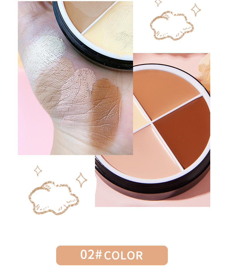 Cross-Border Makeup Menow Miele 4 Colors Foundation Concealer Strong Cover Modified Facial Spots Acne Marks Dark Circles Cross-Border Makeup Menow Miele 4 Colors Foundation Concealer Strong Cover Modified Facial Spots Acne Marks Dark Circles