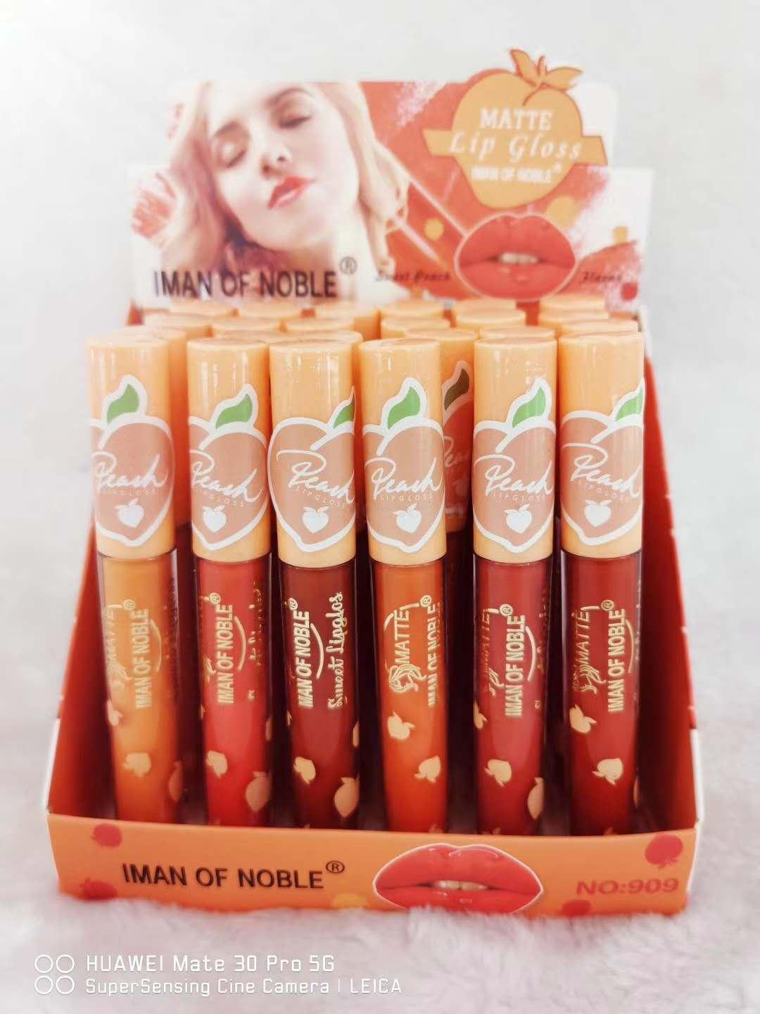 IMAN OF NOBLE brand cross-border hot style moisturizing lipstick 4 color fruit flavor 24 hours nourishing dry skin