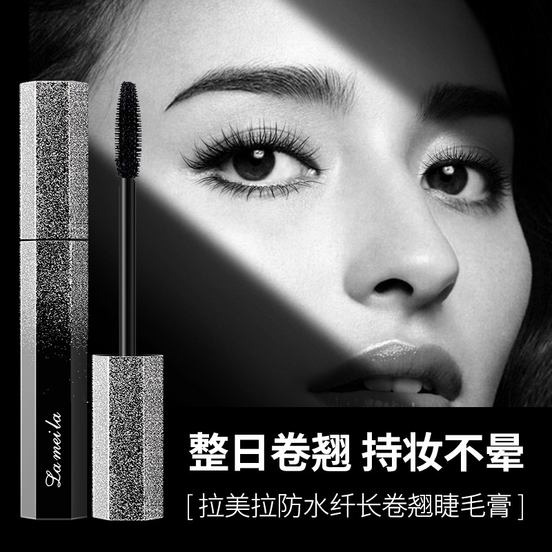 LaMeiLa Factory Direct Sales Wholesale Mascara Long Thick Natural Curling Type Thickening Lengthen Not Easy to Smudge