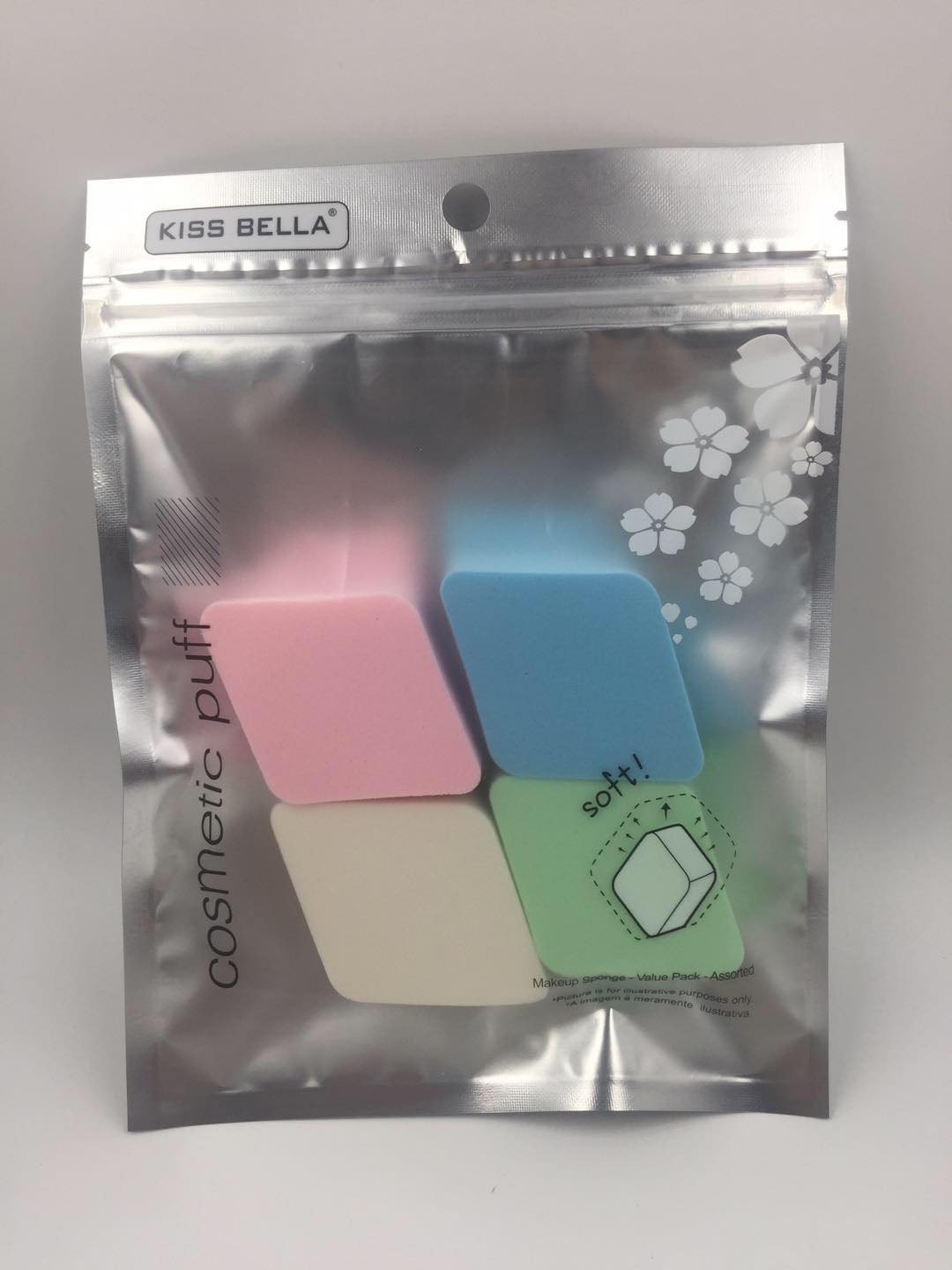 Diamond 4-Piece Powder Puff Beauty Makeup Tools