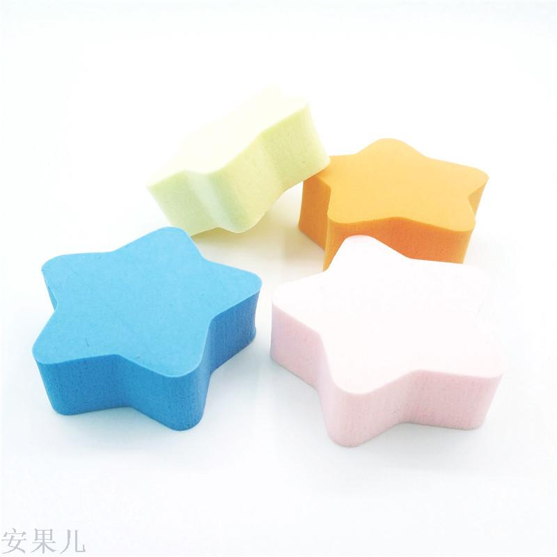 New powder puff cross-border goods pentagonal makeup powder puff natural sponge powder puff bb small house shaped puff