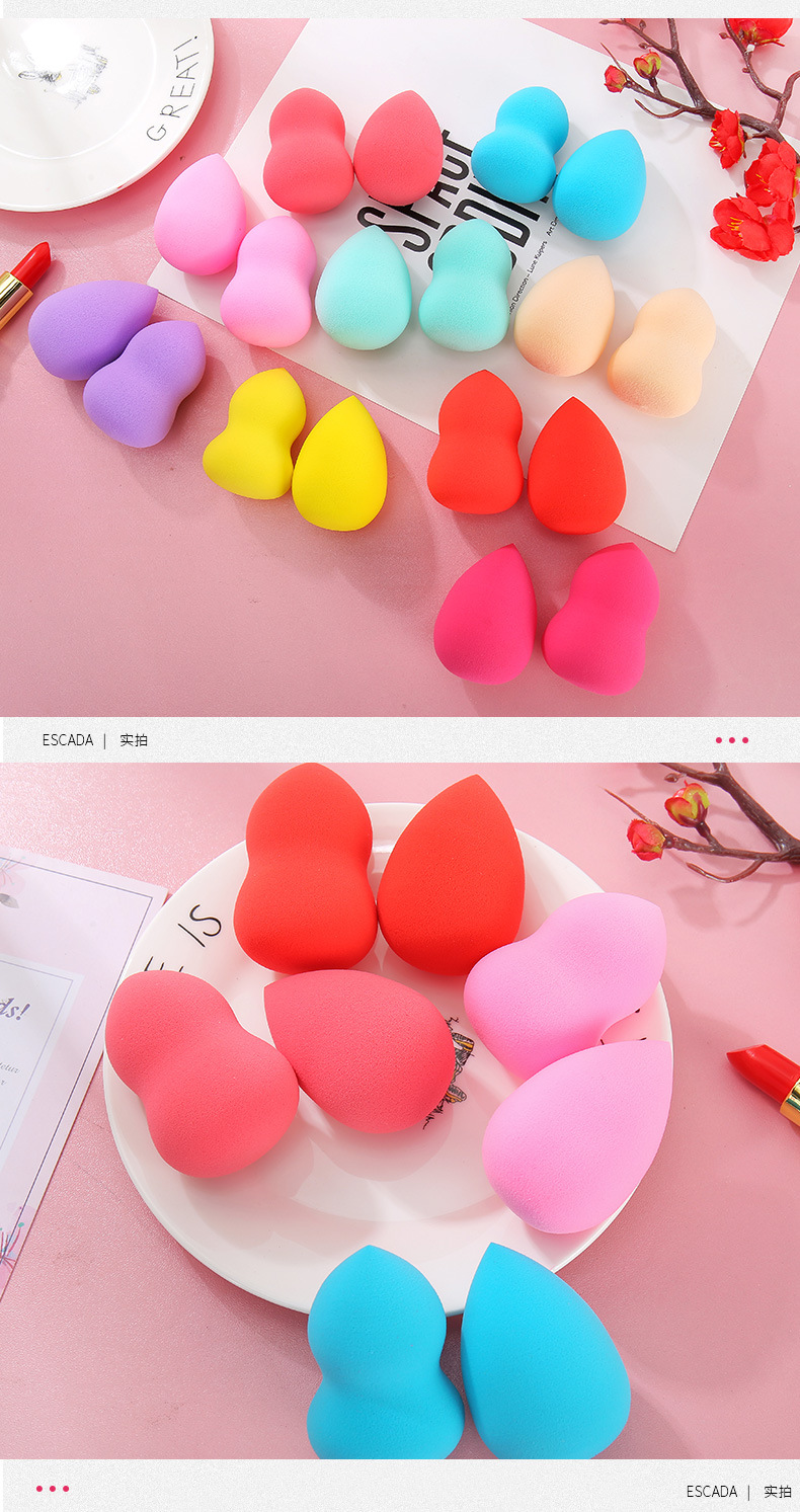 Powder puff set non-latex dry and wet dual-use beauty makeup egg beauty makeup tool hot style Powder puff set non-latex dry and wet dual-use beauty makeup egg beauty makeup tool hot style