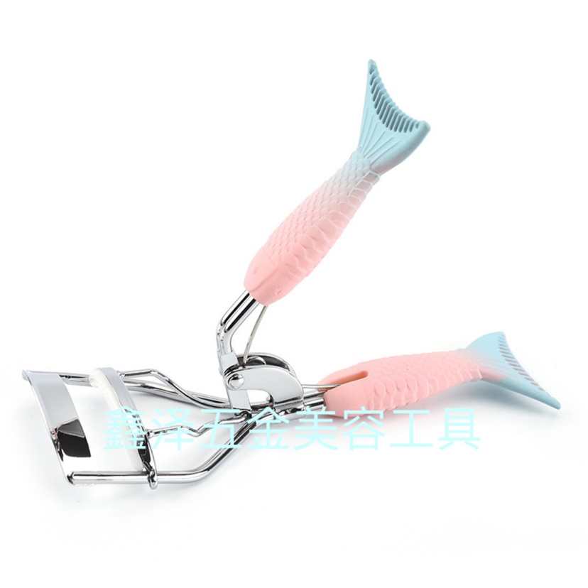 Eyelash Curler Eyelash Curler Rubber and Plastic Fish Tail Handle Eyelash Curler with Comb Eyelash Curler Beauty Tools