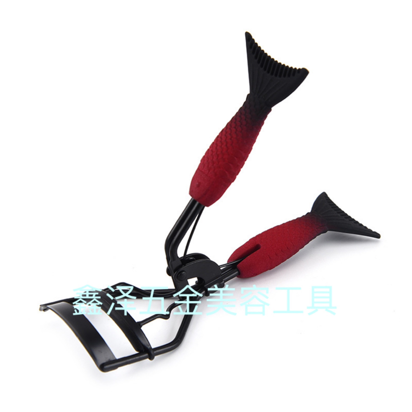 Eyelash Curler Eyelash Curler Rubber and Plastic Fish Tail Handle Eyelash Curler with Comb Eyelash Curler Beauty Tools